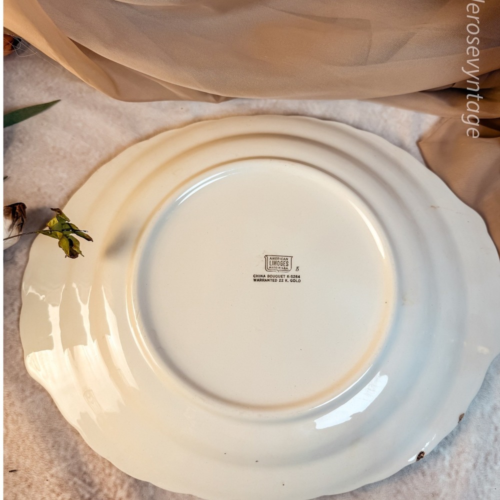 Floral China Bouquet Platter - Picture 5 of 9